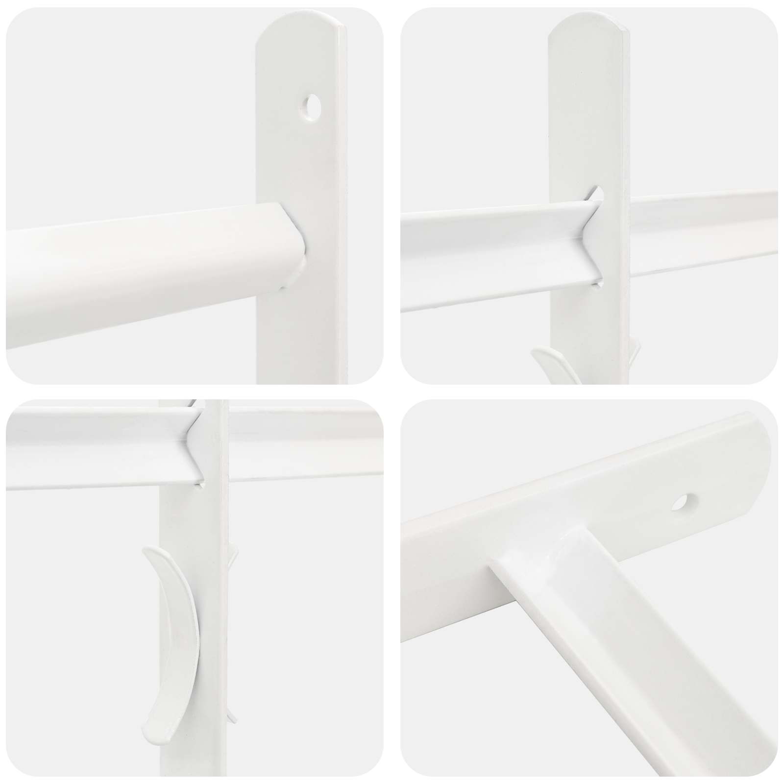 Reja de Seguridad para Ventanas con 3 Barandas 3 pcs 43-74 cm