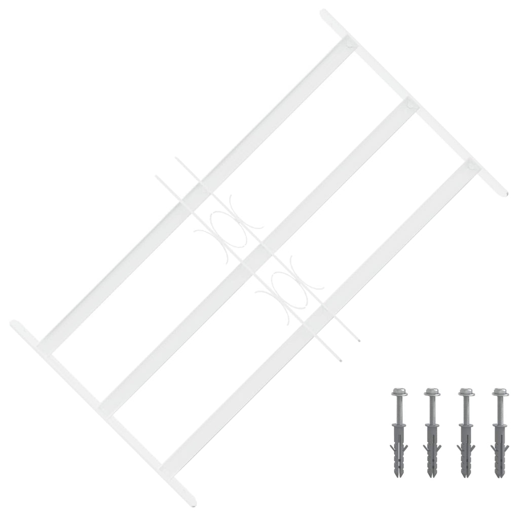 Reja de Seguridad para Ventanas con 3 Barandas 3 pcs 43-74 cm