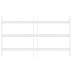 Reja de Seguridad para Ventanas con 3 Barandas 3 pcs 43-74 cm