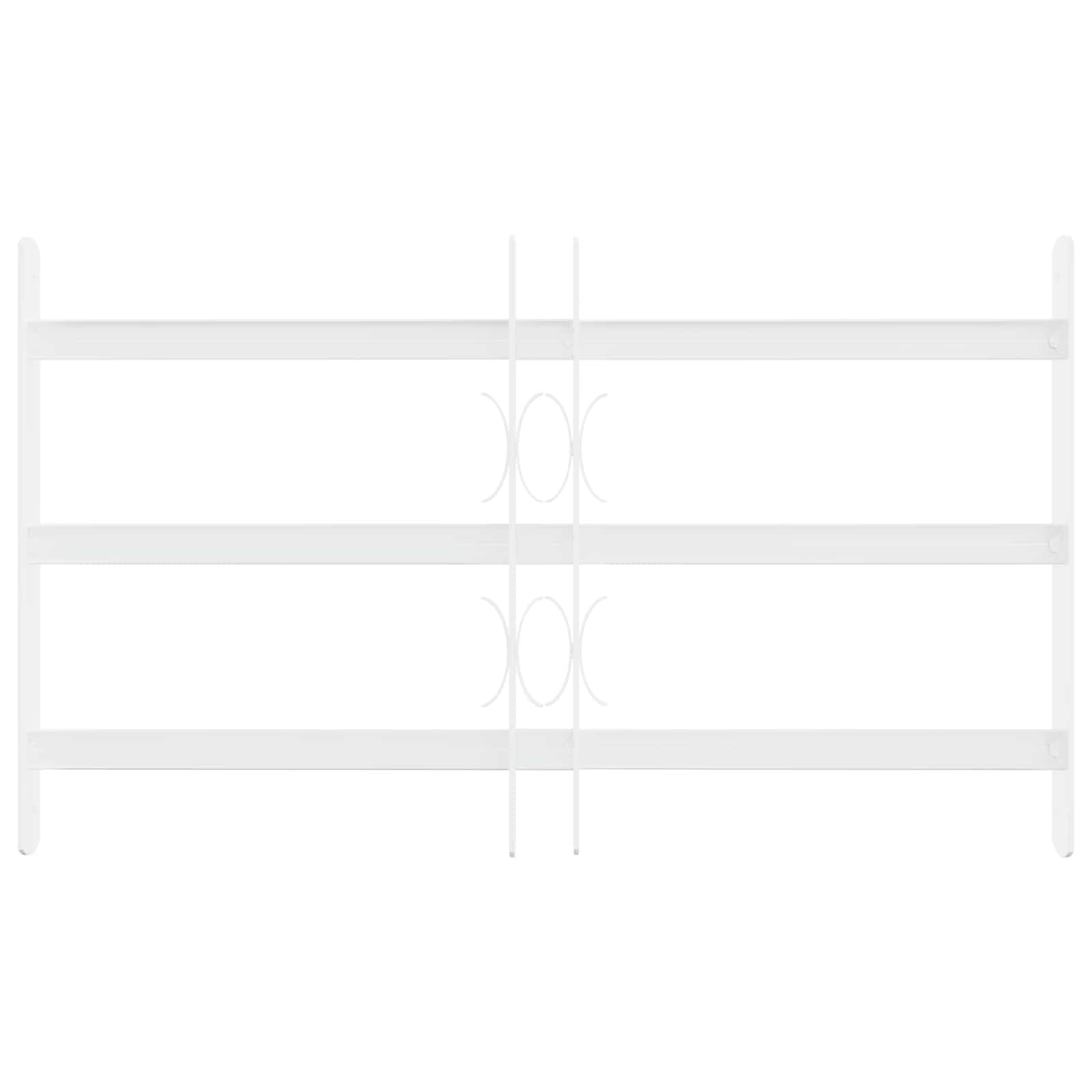 Reja de Seguridad para Ventanas con 3 Barandas 3 pcs 43-74 cm