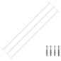 Reja de Seguridad para Ventanas con 3 Barandas 3 pcs 43-74 cm