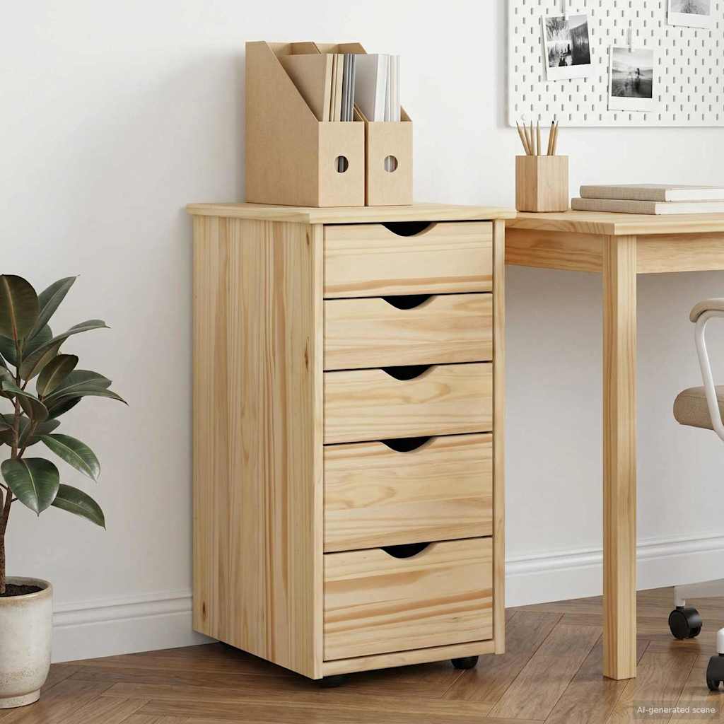 Wardrobe 34 x 39 x 61.5 cm Solid Pine Wood
