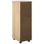 Gabinete rodante Marrón 34 x 39 x 93,5 cm Madera de Pino Macizo