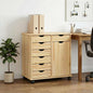 Gabinete rodante 63,5 x 39 x 65,5 cm Madera de Pino Macizo