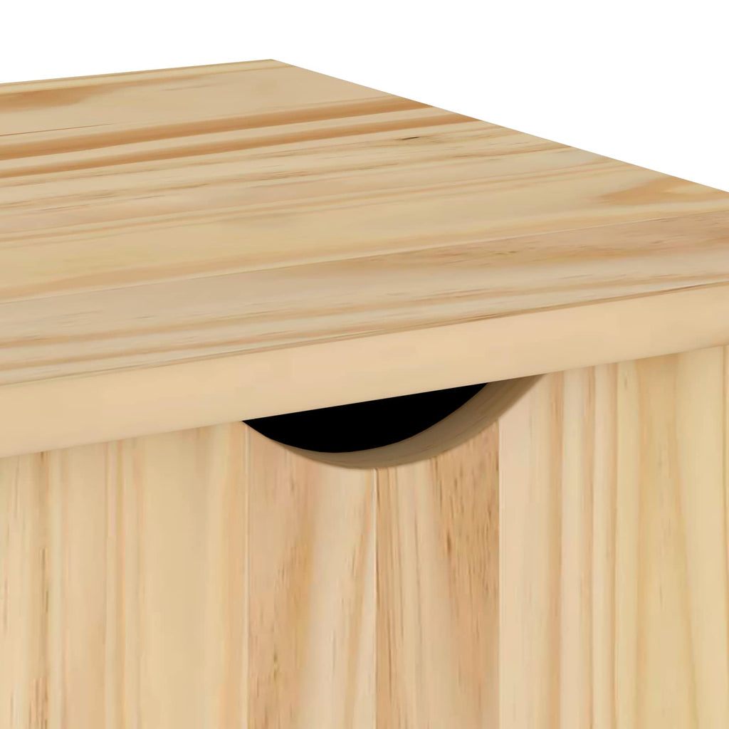 Gabinete rodante con rueda Marrón 100 x 39 x 65,5 cm