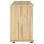 Gabinete rodante con rueda Marrón 100 x 39 x 65,5 cm
