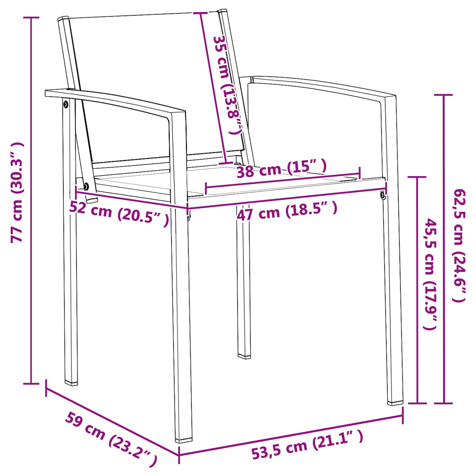 Juego de muebles de exterior 5 pcs Negro y Antracita Textileno
