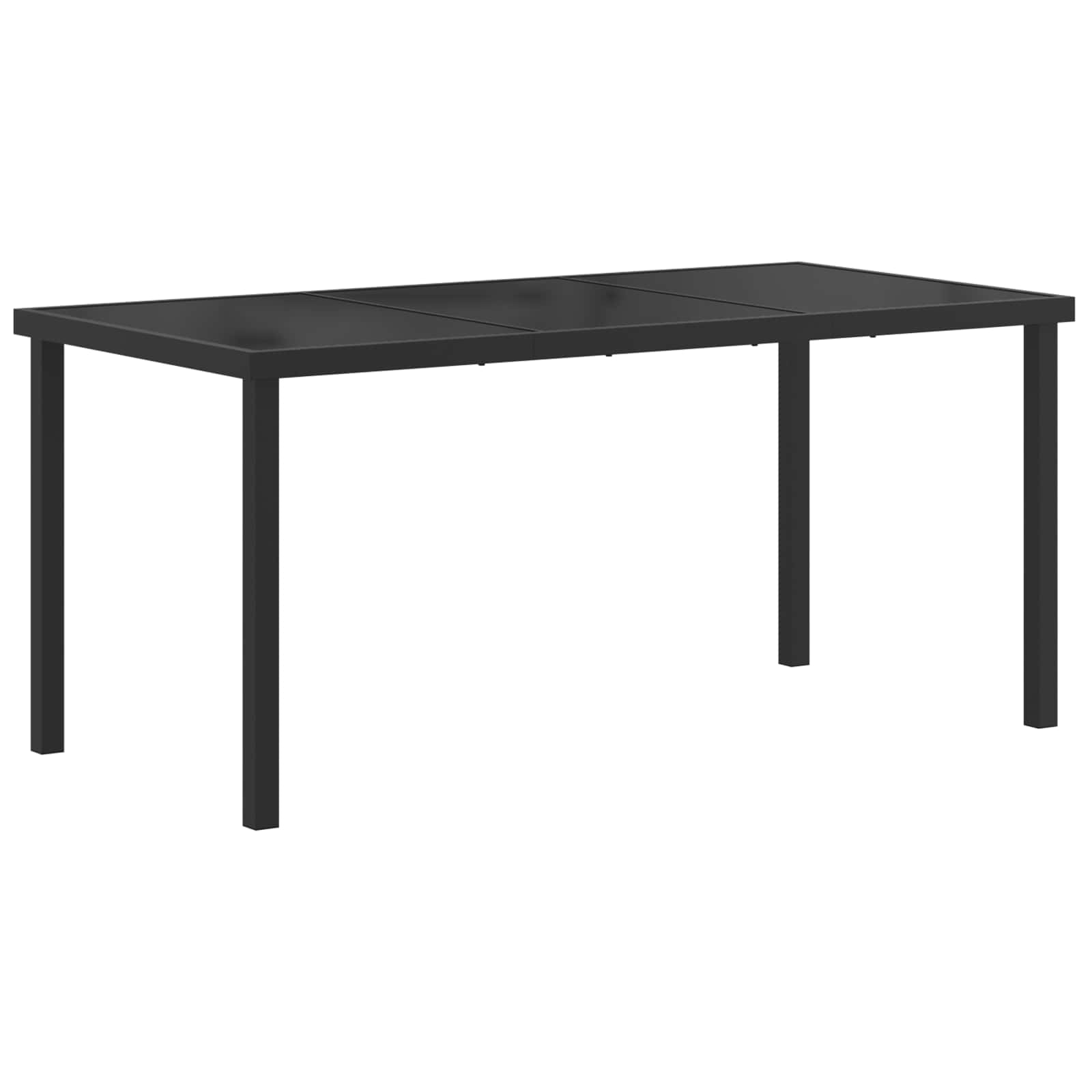 Juego de muebles de exterior 7 pcs Negro y Antracita Textileno