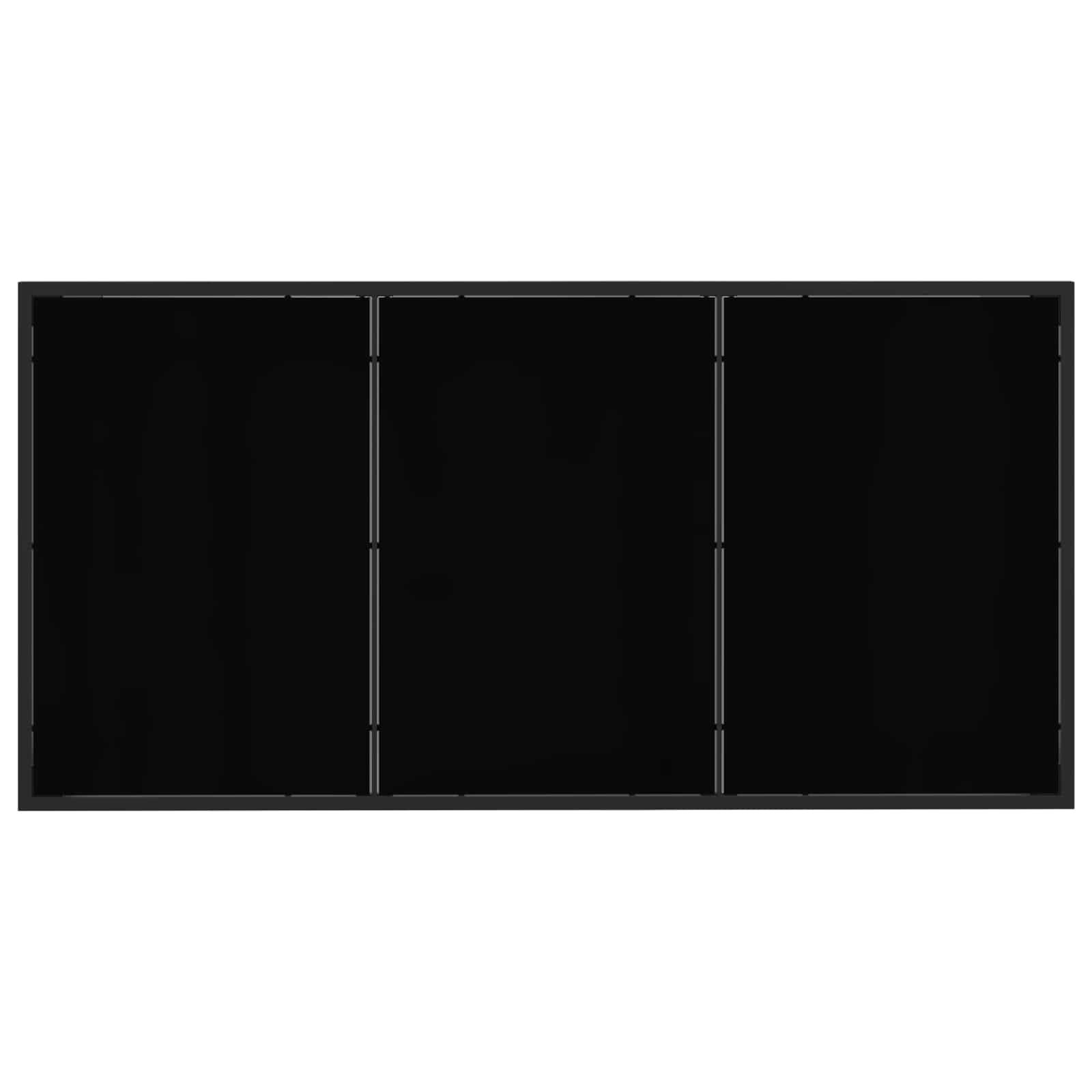 Juego de muebles de exterior 7 pcs Negro y Antracita Textileno