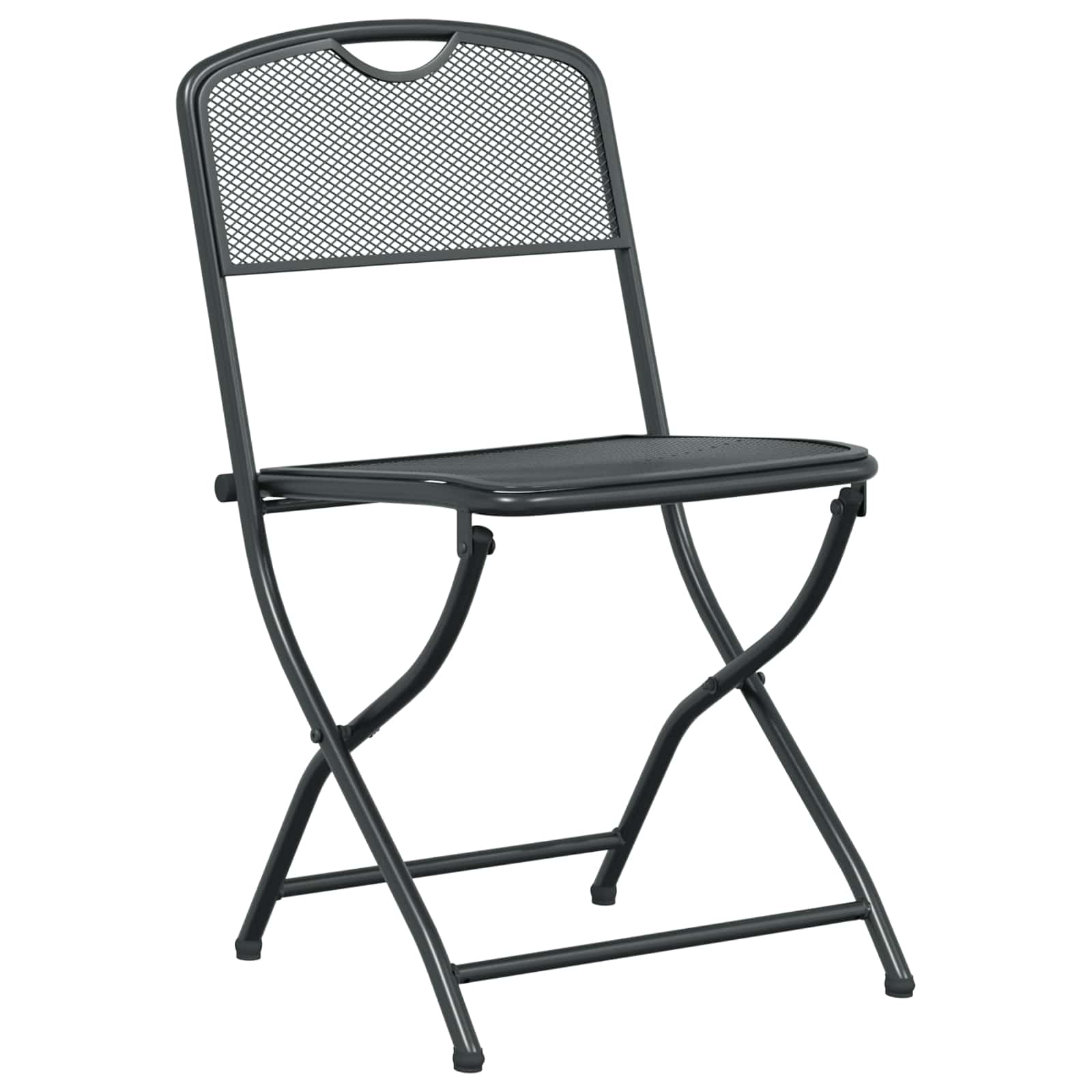 Juego de muebles de exterior 5 pcs Antracita Hierro y Acero