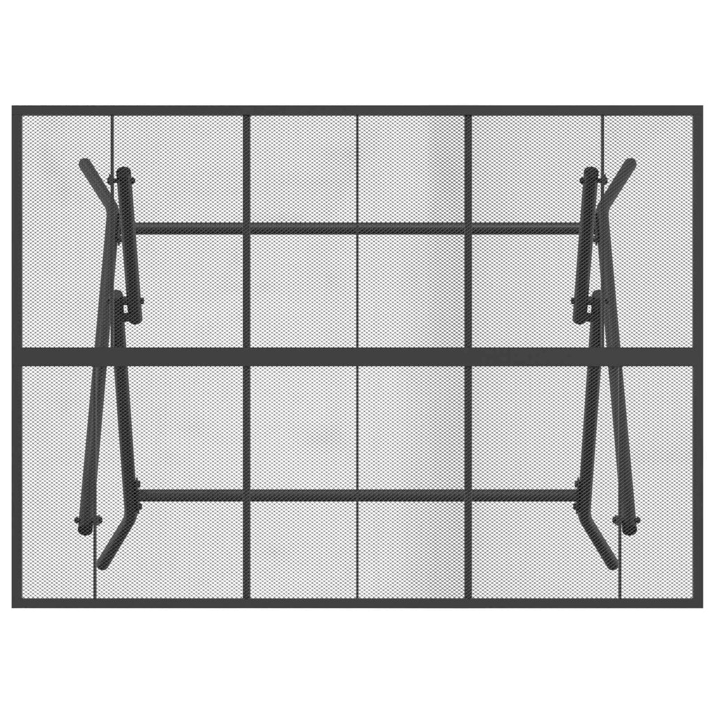 Juego de muebles de exterior 5 pcs Antracita Hierro y Acero