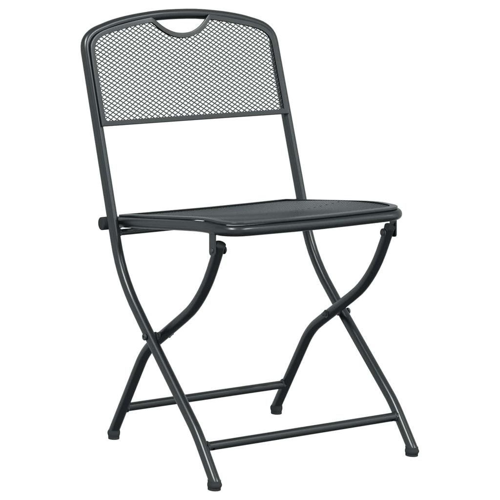 Juego de muebles de exterior 3 pcs Gris antracita