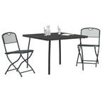 Juego de muebles de exterior 3 pcs Gris antracita