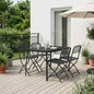 Juego de muebles de exterior 3 pcs Gris antracita