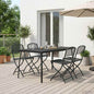 Juego de muebles de exterior 3 pcs Gris antracita