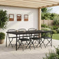 Juego de muebles de exterior 3 pcs Gris antracita