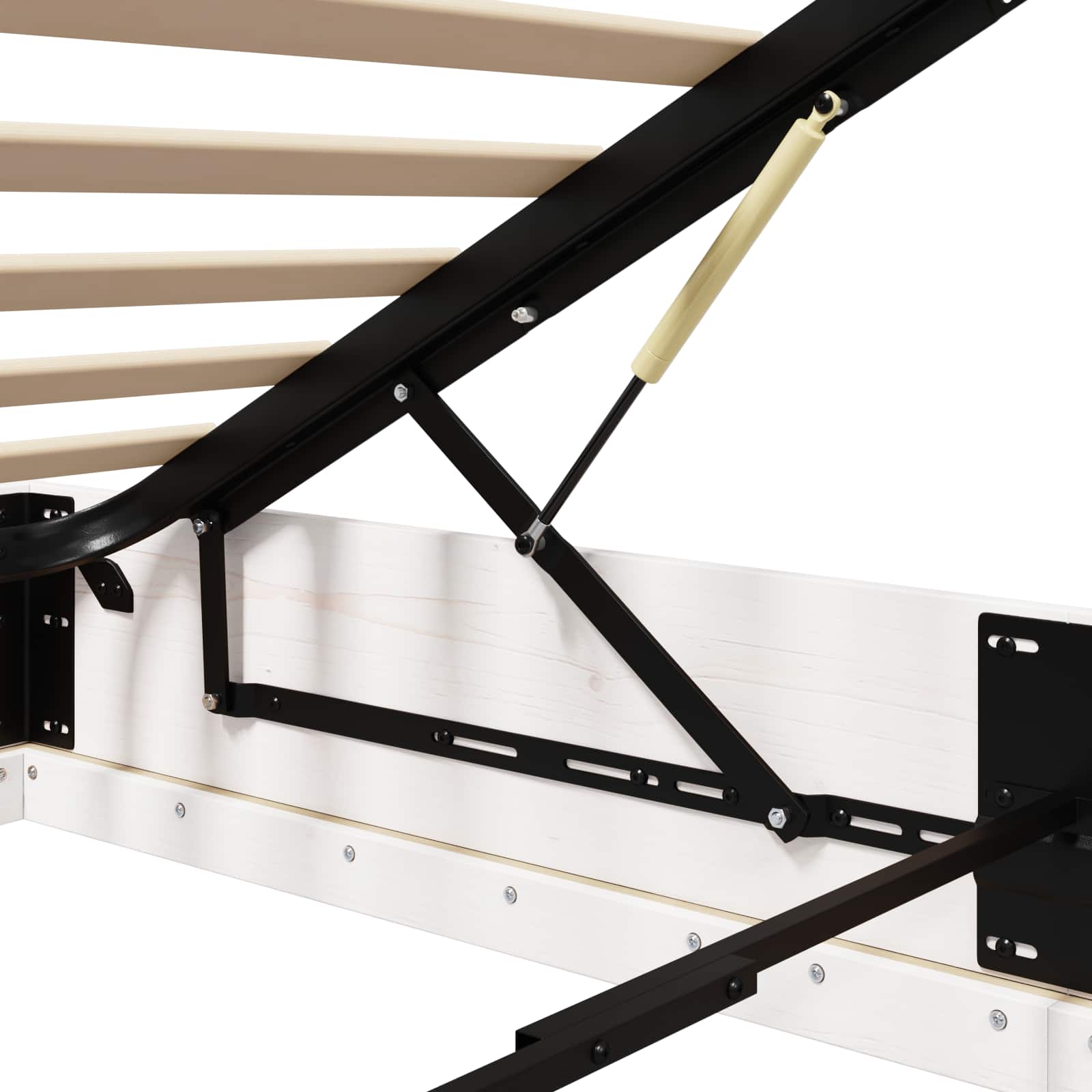 Estructura de Cama Ottoman 100 x 200 cm Pino macizo
