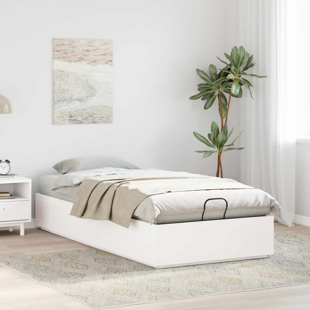 Estructura de Cama Ottoman 100 x 200 cm Pino macizo