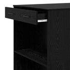 Mesa de Bar con cajón Roble Negro 102 x 70 x 103,5 cm