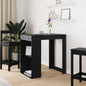 Mesa de Bar con cajón Roble Negro 102 x 70 x 103,5 cm