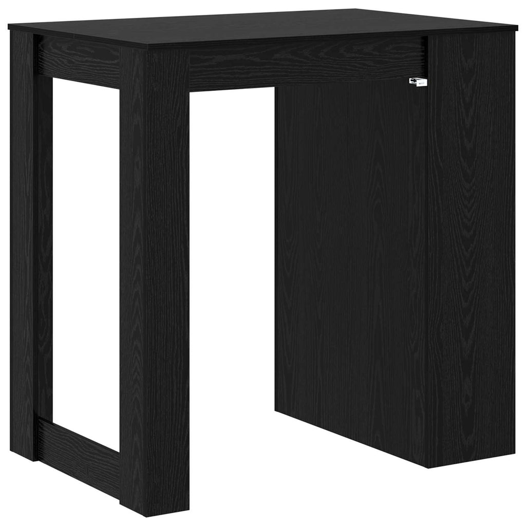 Mesa de Bar con cajón Roble Negro 102 x 70 x 103,5 cm
