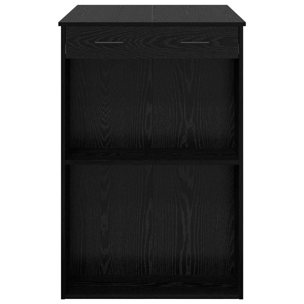 Mesa de Bar con cajón Roble Negro 102 x 70 x 103,5 cm