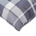 Cojín de exterior a cuadros 4 pcs Cuadro Gris 40 x 40 cm Tela