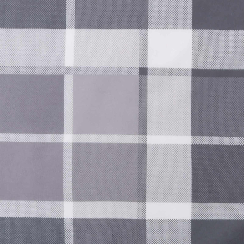 Cojín de exterior a cuadros 4 pcs Cuadro Gris 40 x 40 cm Tela