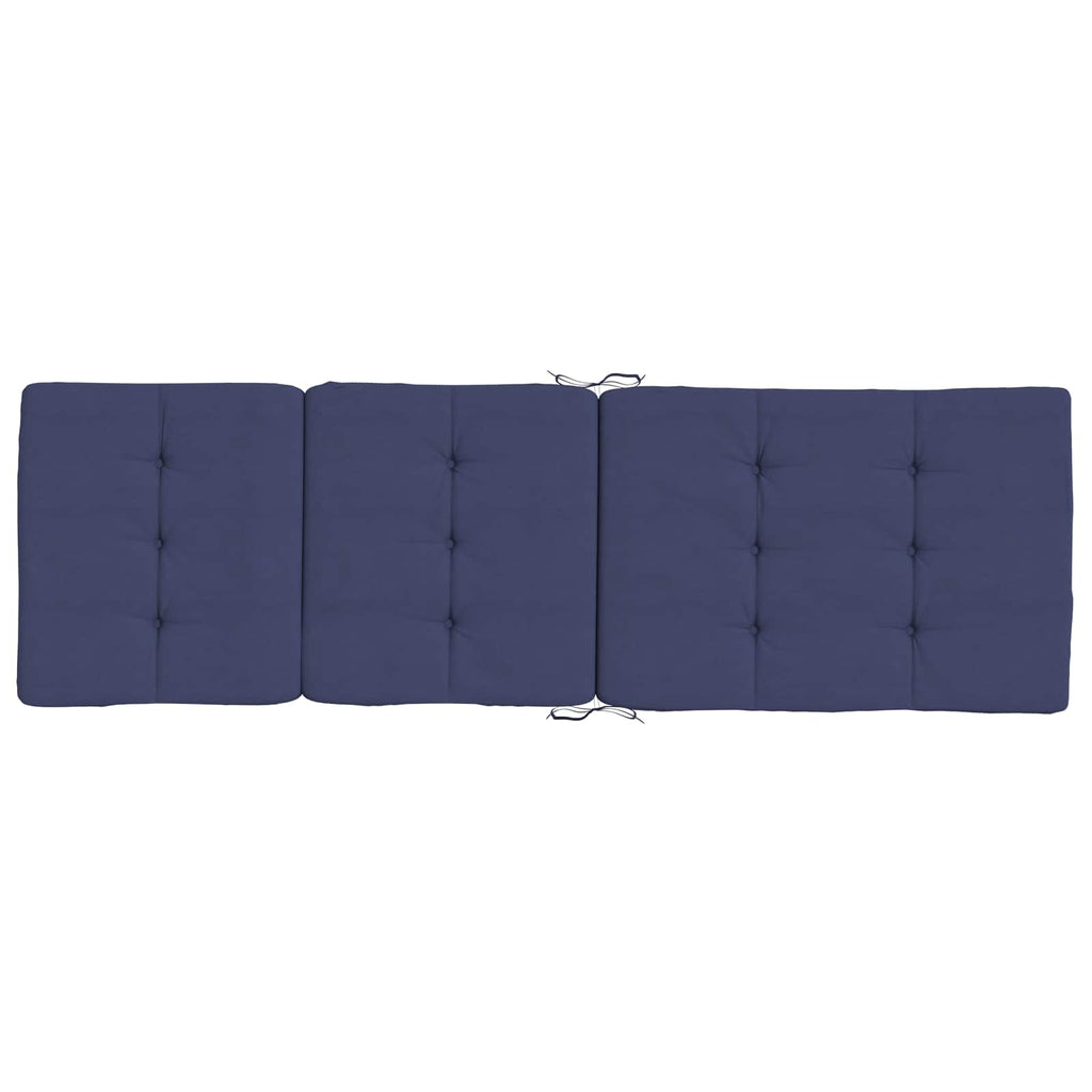 Cojín de exterior 2 pcs Azul marino 180 x 55 x 7 cm Tela