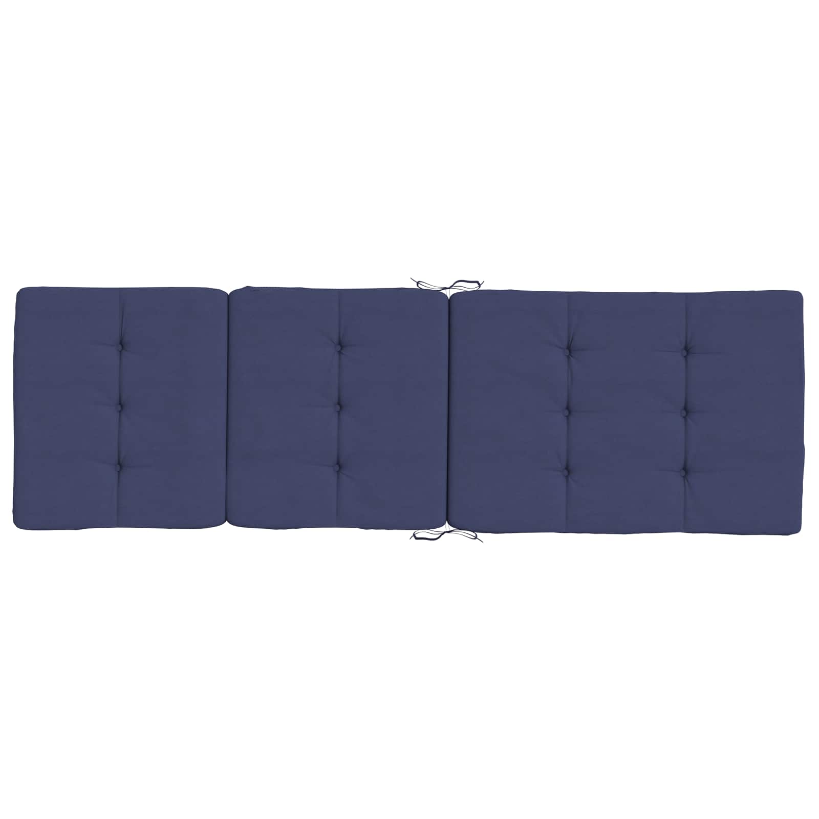 Cojín de exterior 2 pcs Azul marino 180 x 55 x 7 cm Tela