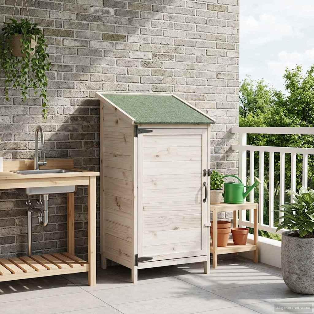 White Garden Shed 106.5 x 56 x 113.5 cm