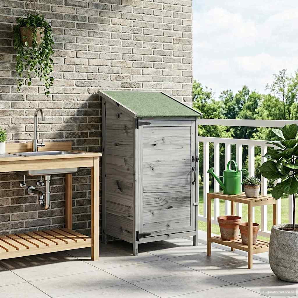 White Garden Shed 106.5 x 56 x 113.5 cm