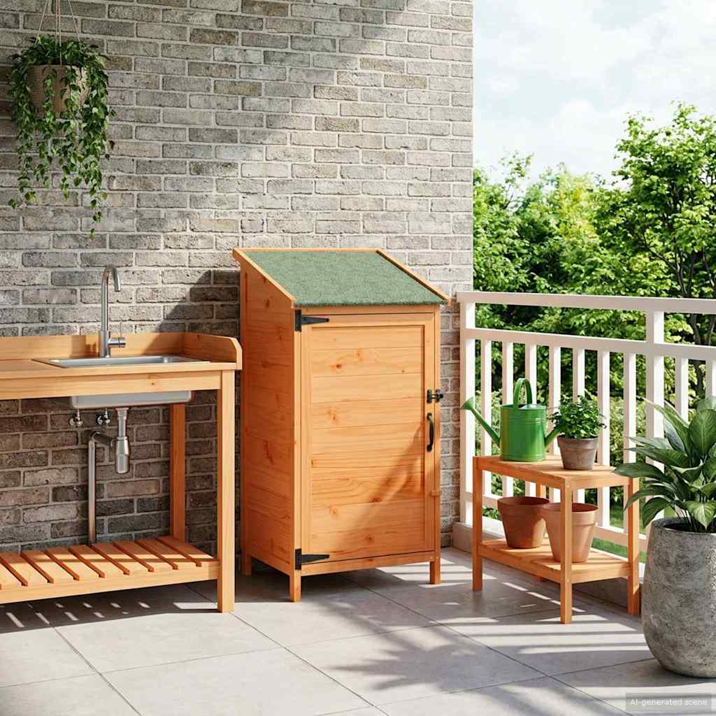 White Garden Shed 106.5 x 56 x 113.5 cm