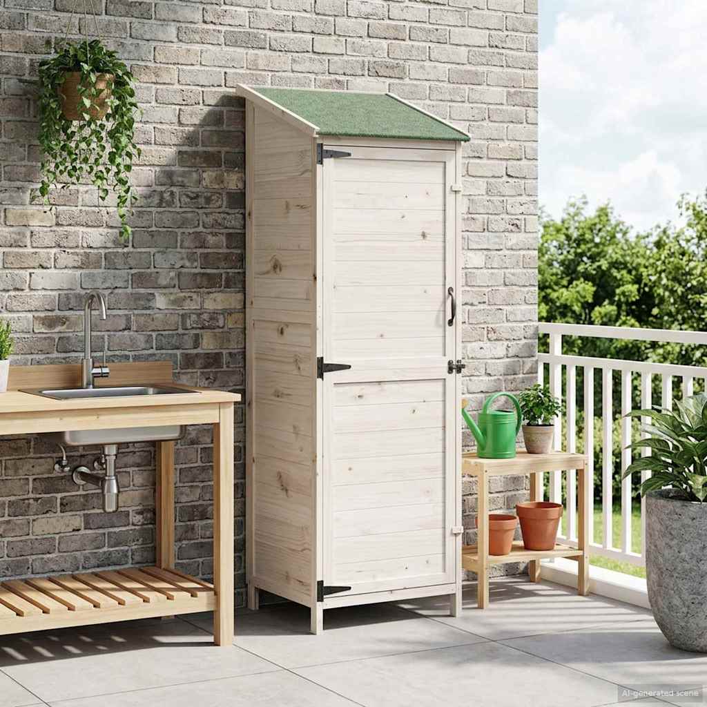 White Garden Shed 106.5 x 56 x 113.5 cm