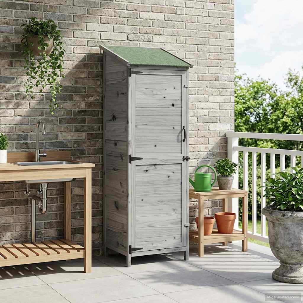 White Garden Shed 106.5 x 56 x 113.5 cm