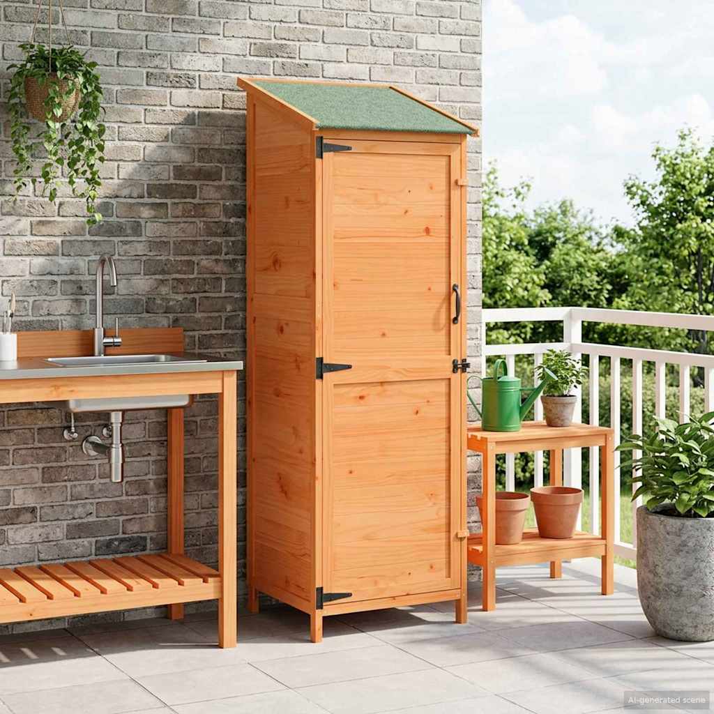 White Garden Shed 106.5 x 56 x 113.5 cm