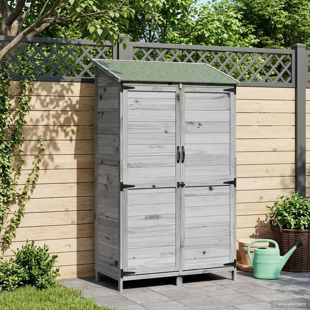 White Garden Shed 106.5 x 56 x 113.5 cm