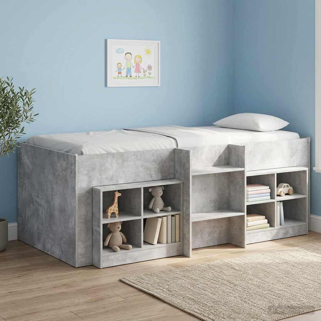 Kids' High Bed Frame 2 pcs White 193 x 96.1 x 68.5 cm