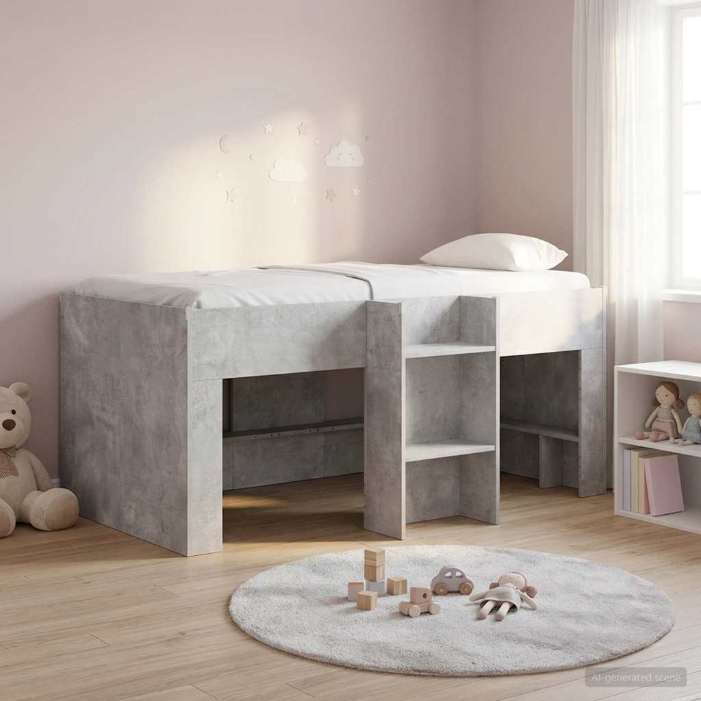 Kids' High Bed Frame 2 pcs White 193 x 96.1 x 68.5 cm