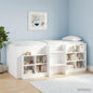 Estrutura de Cama Alta para Crianças 2 peças Branco 193 x 96,1 x 68,5 cm