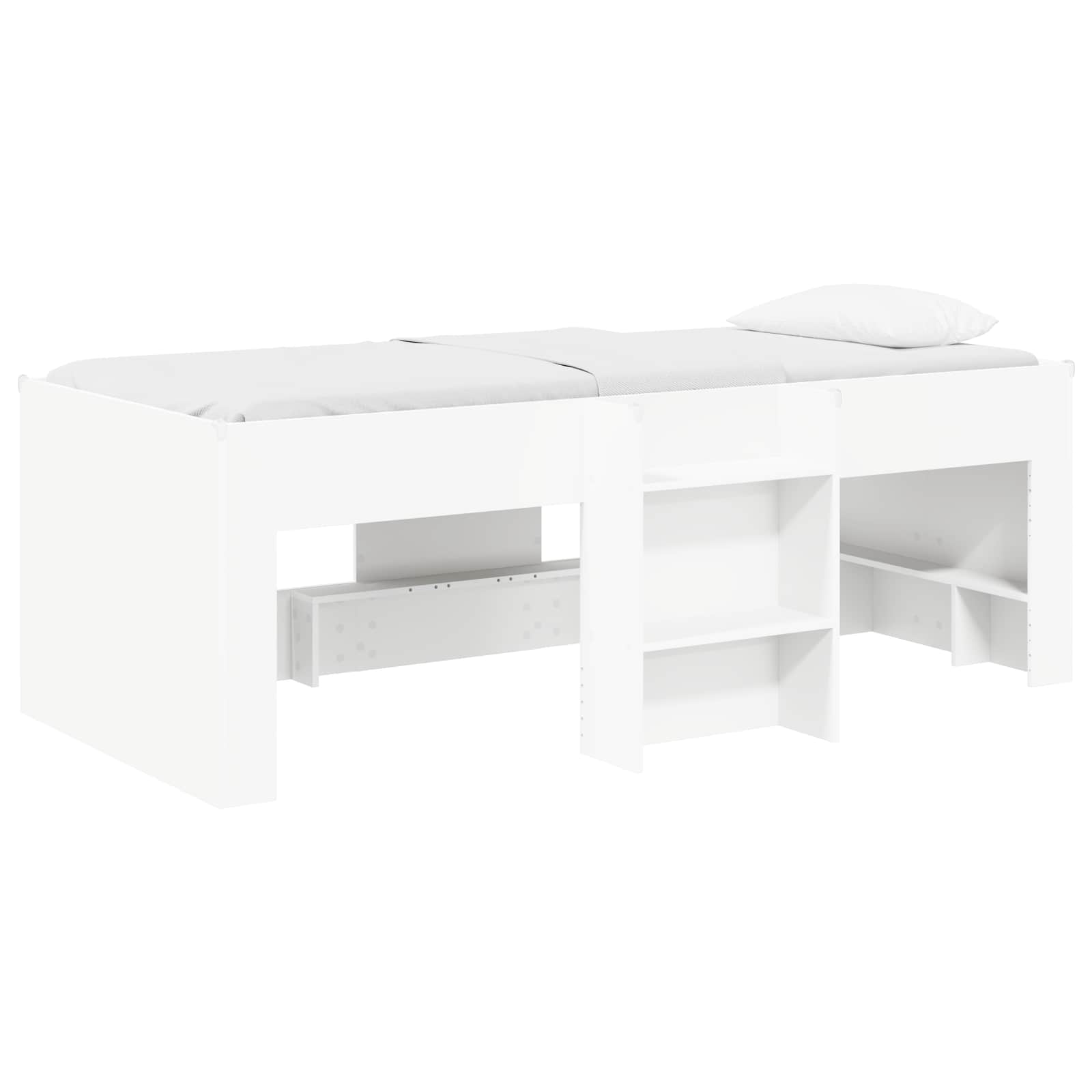 Marco de Cama Alta para Niños 2 pcs Blanco 193 x 96,1 x 68,5 cm
