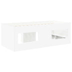 Marco de Cama Alta para Niños 2 pcs Blanco 193 x 96,1 x 68,5 cm