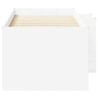 Marco de Cama Alta para Niños 2 pcs Blanco 193 x 96,1 x 68,5 cm