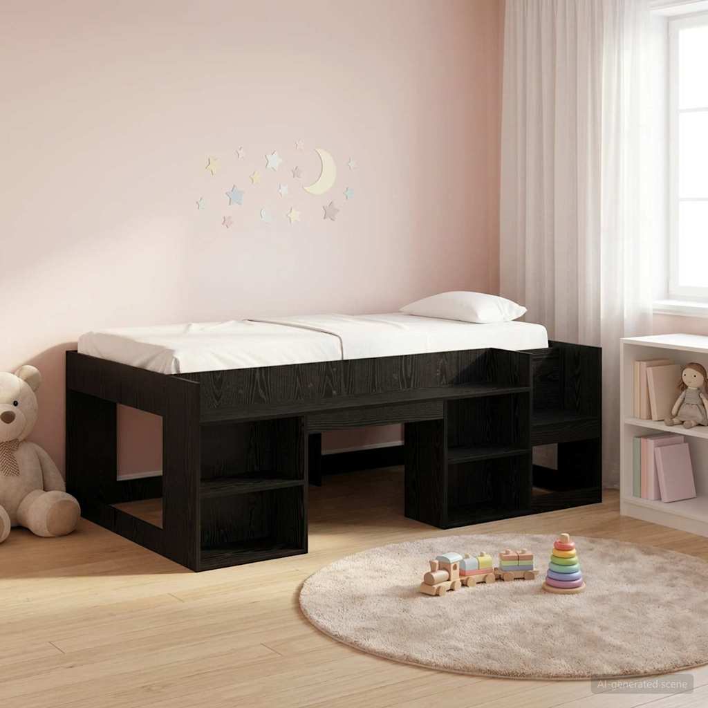 Children's Bed with Storage White 75 x 190 cm