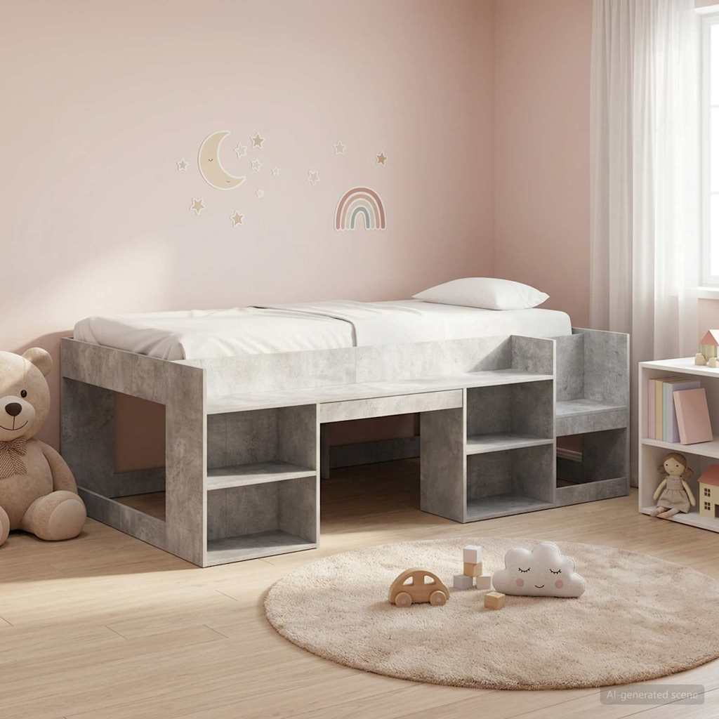 Children's Bed with Storage White 75 x 190 cm