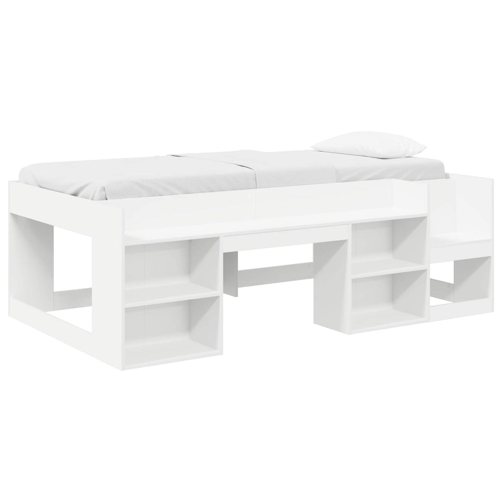 Cama Infantil con Almacenamiento Blanco 75 x 190 cm