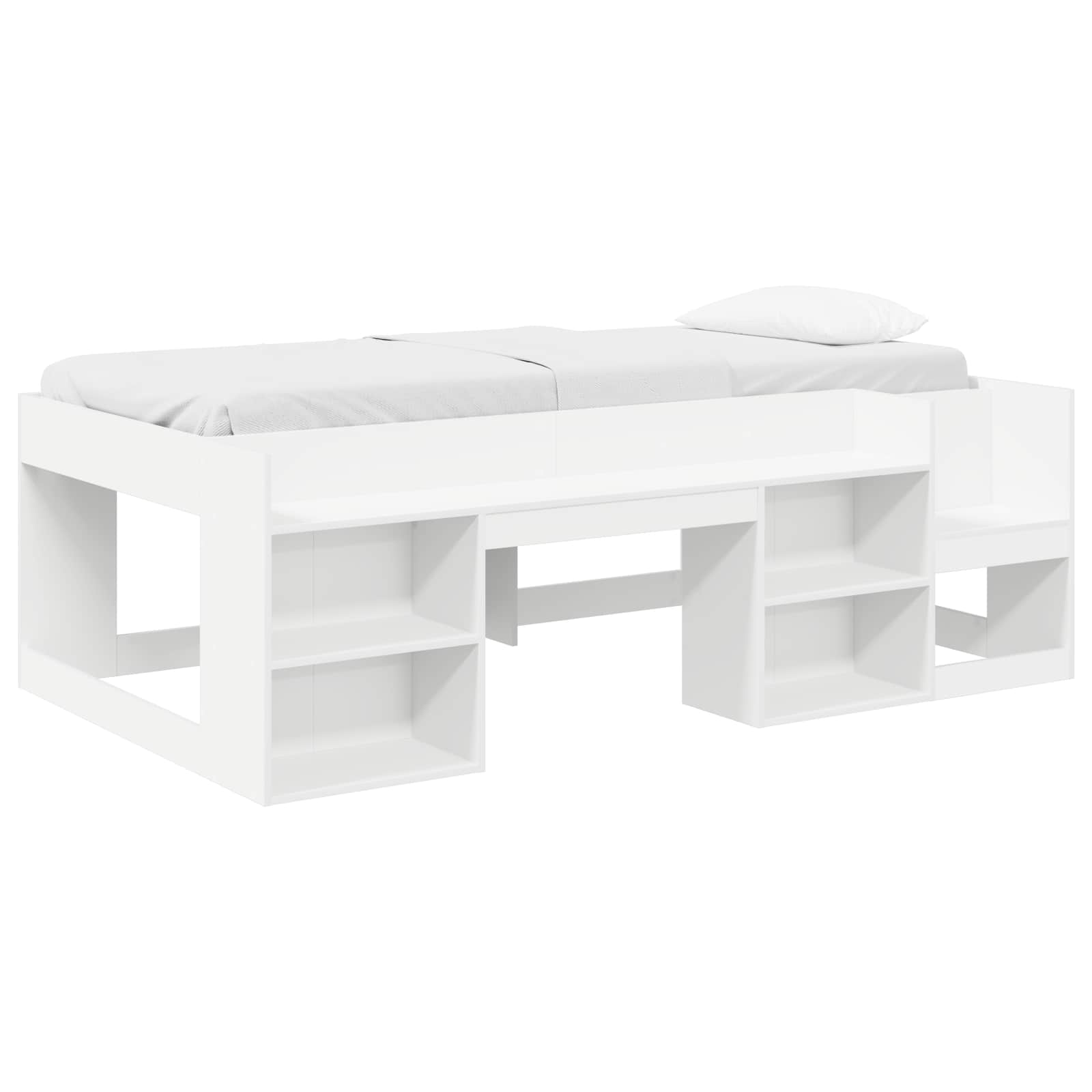 Cama Infantil con Almacenamiento Blanco 75 x 190 cm