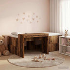 Cama alta para niños con escritorio Blanco 75 x 190 cm