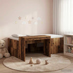 Cama alta para niños con escritorio Blanco 75 x 190 cm