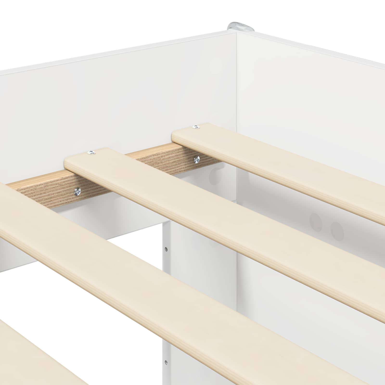 Cama alta para niños con escritorio Blanco 75 x 190 cm